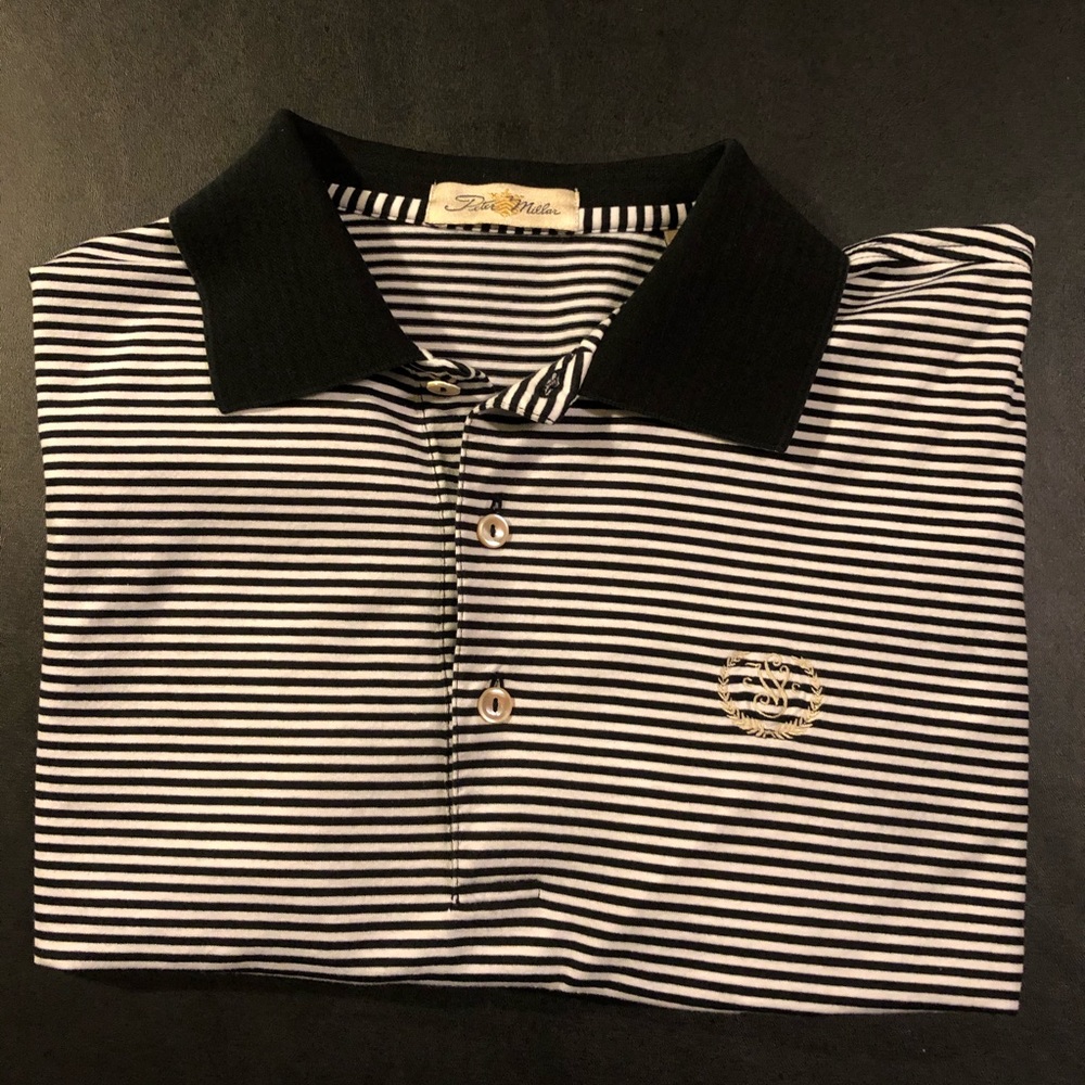 Peter Millar Double Mercerized Cotton Golf Polo M